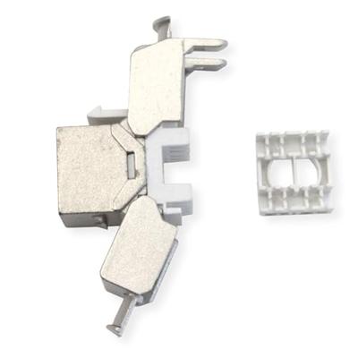 VALUE Cat.8 (Klasse I) Keystone, afgeschermd, zonder gereedschap, zilver VALUE Cat.8 (Klasse I) Keystone, afgeschermd, zonder gereedschap, zilver