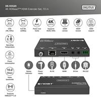 Digitus DS-55520 audio/video extender AV-zender & ontvanger Zwart - thumbnail