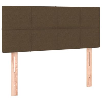 Boxspring met matras stof donkerbruin 180x200 cm