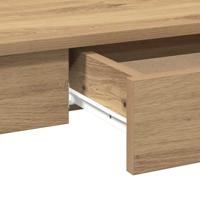 Bureau 100x45x75 cm bewerkt hout artisanaal eikenkleur - thumbnail