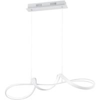 LED Hanglamp - Hangverlichting - Trion Peruino - 37W - Natuurlijk Wit 4000K - Dimbaar - Rond - Mat Wit - Aluminium - thumbnail