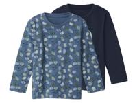 lupilu Set van 2 kinder longsleeves (Marineblauw, 110/116) - thumbnail