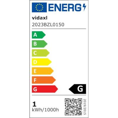 VidaXL Kerstslinger met led-lampjes 10 m wit - thumbnail