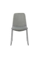 Nohr Eetkamerstoel 'Kandise' Velvet, kleur Grijs - thumbnail