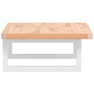 Badkamer wandschap staal en massief beukenhout