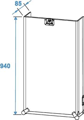 Roadinger Roadinger Spezial Case Flightcase (l x b x h) 560 x 640 x 1050 mm - thumbnail