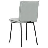 Eetkamerstoelen 4 st fluweel lichtgrijs - thumbnail