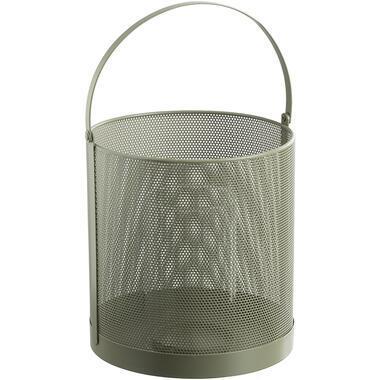 Windlicht Malaga - groen - 24xØ23 cm