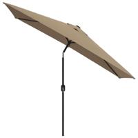 Parasol met metalen paal 300x200 cm taupe - thumbnail