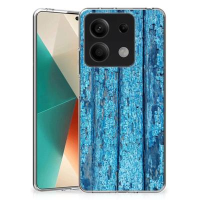 Xiaomi Redmi Note 13 5G | Bumper Hoesje | Wood Blue