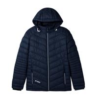 Gewatteerde herenjas met capuchon, nachtbl 60 - thumbnail