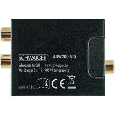 Schwaiger AV Converter ADW200513 [Coaxiaal, Toslink - Cinch]