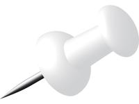 Alco AL-662-10 Pushpins Doosje A 40 Stuks Wit - thumbnail