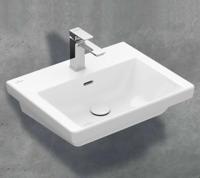 Wastafel Villeroy & Boch Subway 3.0 Met CeramicPlus 1 Kraangat Met Overloop 55x44x16.5 cm Stone White - thumbnail