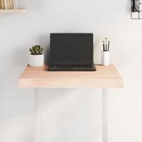 Tafelblad natuurlijke rand 60x40x6 cm massief eikenhout - thumbnail