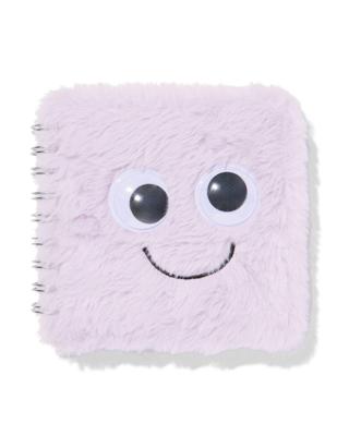 HEMA Notitieboek A6 gelinieerd grappige ogen (lila)
