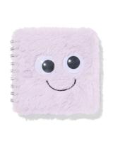 HEMA Notitieboek A6 gelinieerd grappige ogen (lila) - thumbnail