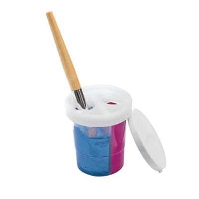 Colorations - verfbeker met deksel en 2 verdeelvakken, set van 5