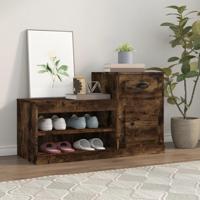 VidaXL Schoenenkast 100x42x60 cm bewerkt hout gerookt eikenkleurig - thumbnail