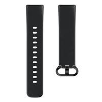 Hama Fitbit horlogeband 22 mm (verstelbare reservearmband voor smartwatch Fitbit Charge 5, Fitbit armband om te vervangen, wisselarmband van TPU, roestvrijstalen gesp) zwart - thumbnail