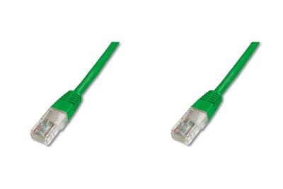 Digitus DK-1511-050/G RJ45 Netwerkkabel, patchkabel CAT 5e U/UTP 5.00 m Groen UL gecertificeerd 1 stuk(s)