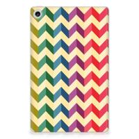 Lenovo Tab M10 Plus (3e generatie) Hippe Hoes Zigzag Multi Color - thumbnail