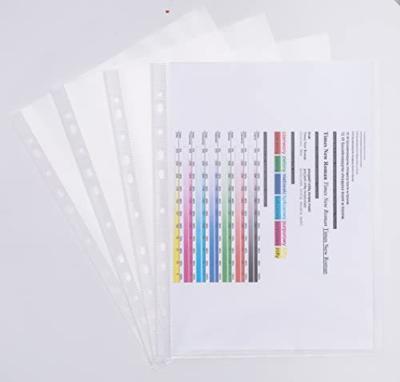 Q-CONNECT geperforeerde showtas A4 11-gaatsperforatie gekorreld pak van 100 stuks