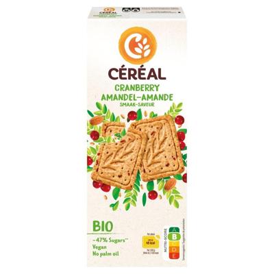 Cereal Koekjes cranberry amandel bio 132 Gram Cereal Koekjes cranberry amandel bio 132 Gram