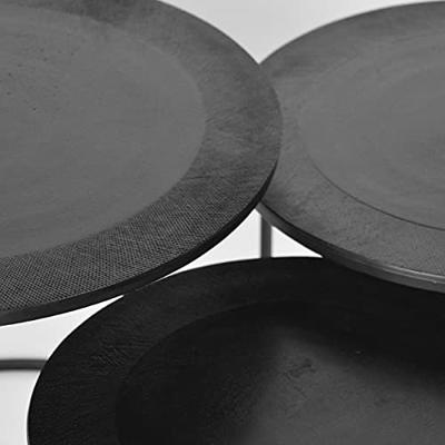 LABEL51 Salontafel 'Tres' Set van 3 stuks, kleur Zwart - thumbnail