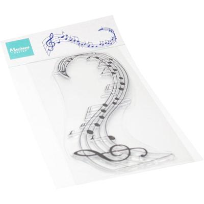 Marianne Design • clear stamps music swirl