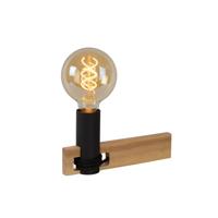 Lucide TANNER - Tafellamp - 1xE27 - Licht hout - thumbnail