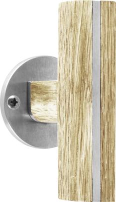 Formani Piet Boon TWO PBT22V/50 voordeurknop vast op rozet - mat RVS/eikenhout