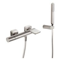 Badmengkraan Tres Loft Colors Waterval met Handdouche 29,2x13,8 cm Rond RVS - thumbnail