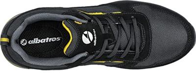 Albatros Court Black Low 647600263000042 Lage veiligheidsschoenen ESD S3 Schoenmaat (EU): 42 Zwart, Geel 1 paar