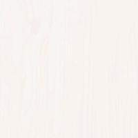 Wandhoofdbord 166x3x60 cm massief grenenhout wit - thumbnail