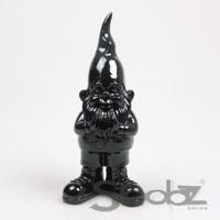 Kabouter hart 10x13x29.5cm zwart - thumbnail
