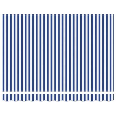 VidaXL Inklapbaar zonnescherm blauw en wit 300 x 250 cm