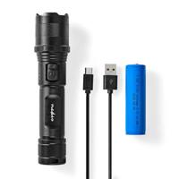LED-Zaklamp | Batterij Gevoed | 3.7 V DC | 10 W | Ingebouwde Lithium-Ion | Incl. batterij(en) | Oplaadbaar | Nominale lichtstroom: 1000 lm | Lichtbereik: 110 m | Stralingshoek: 9.5 ° - thumbnail