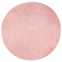 Nep Schapenvacht Tapijt Tafalla Roze Ø 80 cm Polyester - thumbnail
