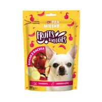 PAN MIĘSKO Fruits & Veggies Banana with duck - traktatie voor hond - 100g - thumbnail