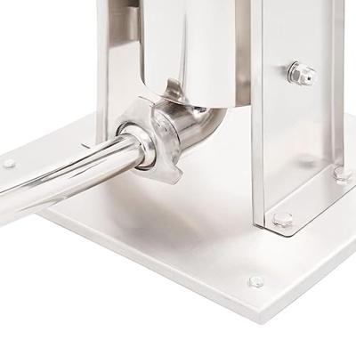 Worstenvuller handmatig 5 L roestvrij staal zilverkleurig