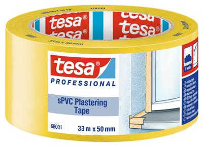 tesa SPVC 66001-00001-00 Gipstape tesa Professional Geel (l x b) 33 m x 50 mm 1 stuk(s) tesa SPVC 66001-00001-00 Gipstape tesa Professional Geel (l x b) 33 m x 50 mm 1 stuk(s)