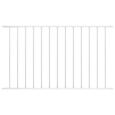 Schuttingpaneel gepoedercoat staal 1,7x1 m wit