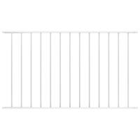 Schuttingpaneel gepoedercoat staal 1,7x1 m wit - thumbnail