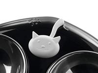 HUNTER MOULINS melamine voederbaar, voor katten, met indicator, 29 x 19 x 5 cm, zwart - thumbnail