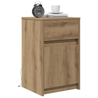 LED Bedside Kast 2 pcs artisanaal eikenkleurig 38 x 34 x 61 cm