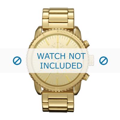 Diesel horlogeband DZ5345 Staal Goud 22mm