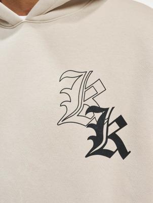Karl Kani / Hoody Woven Signature Washed Print in beige Karl Kani / Hoody Woven Signature Washed Print in beige