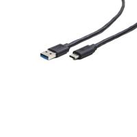 Gembird CCP-USB3-AMCM-1M 1m USB C USB A Zwart USB-kabel - thumbnail
