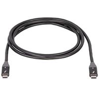 Akyga AK-USB-34 USB-kabel Thunderbolt 3 Thunderbolt stekker, Thunderbolt stekker 1.50 m Zwart Symmetrisch ontwerp - thumbnail